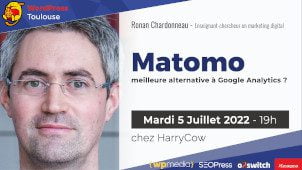 Matomo par Ronan Chardonneau – Meetup WordPress Toulouse : 07/2022