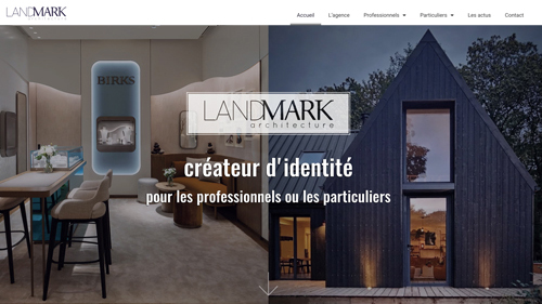 Intérieur de voutique moderne et maison contemporaine LANDMARK Architecture