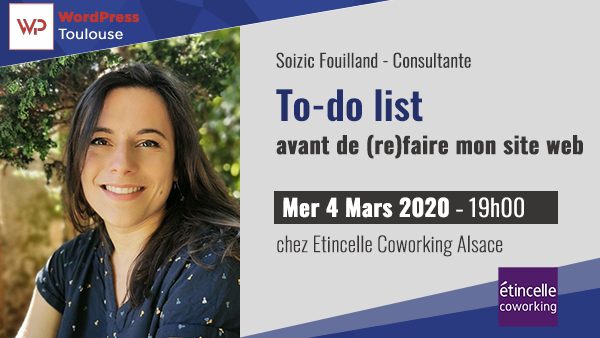 To-do list avant de (re)faire mon site Web – MeetUp WordPress Toulouse : 03/2020
